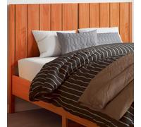 BOWEKAM Home & Garden-Cabecero encerado marrón 135 cm madera maciza pino elección muebles