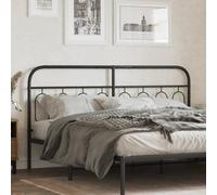 BOWEKAM Home & Garden - Cabecero metálico negro de 160 cm, elección de muebles