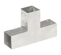 BOWEKAM Home & Garden - Conector de poste en forma de T, metal galvanizado, 71 x 71 mm, elección de mobiliario