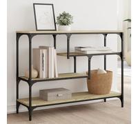 BOWEKAM Home & Garden-Consola de roble Sonoma 100 x 30 x 75 cm, diseño de muebles de madera