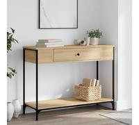 BOWEKAM Home & Garden-Consola de roble Sonoma 100 x 34,5 x 75 cm, elección de muebles de madera