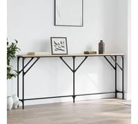 BOWEKAM Home & Garden-Consola de roble Sonoma 180 x 23 x 75 cm, diseño de muebles de madera