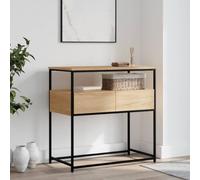 BOWEKAM Home & Garden-Consola de roble Sonoma 75 x 40 x 75 cm, elección de muebles de madera