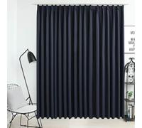 BOWEKAM Home & Garden - Cortina opaca con ganchos, color antracita, 290 x 245 cm, elección de muebles