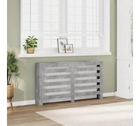 BOWEKAM Home & Garden-Cubierta para radiador de hormigón, gris, 149 x 20 x 82 cm, diseño de madera