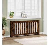 BOWEKAM Home & Garden - Cubierta para radiador de roble ahumado, 175 x 20 x 82 cm, diseño de muebles de madera