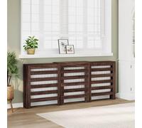 BOWEKAM Home & Garden-Cubierta para radiador de roble marrón, 205 x 21,5 x 83,5 cm, elección de muebles de madera