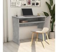 BOWEKAM Home & Garden-Desk - Escritorio gris concreto de 90 x 50 x 74 cm para muebles de madera