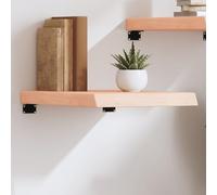 BOWEKAM Home & Garden - Estante de pared de madera maciza sin tratar de 40 x 60 x (2-6) cm, elección de muebles de roble