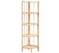 BOWEKAM Home & Garden - Estantería esquinera de madera de cedro, 27 x 27 x 110 cm, elección de muebles