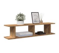 BOWEKAM Home & Garden-Estantes de pared 2 piezas de roble artesano 90 x 18 x 20 cm, elección de muebles de madera