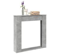 BOWEKAM Home & Garden-Fireplace Surround Hormigón Gris 100 x 20 x 100 cm, elección de muebles de madera
