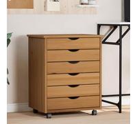 BOWEKAM Home & Garden-Gabinete con cajones de madera maciza de pino marrón musgo elección de muebles
