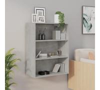 BOWEKAM Home & Garden-Gabinete de pared colgante de hormigón gris 69,5 x 32,5 x 90 cm, elección de muebles