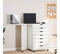 BOWEKAM Home & Garden-Gabinete rodante con escritorio musgo blanco madera maciza pino-elección de muebles