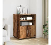BOWEKAM Home & Garden-Gabinete rodante de madera vieja 60 x 48 x 81 cm, elección de muebles de madera