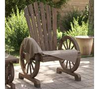 BOWEKAM Home & Garden-Garden Adirondack - Silla de madera maciza para muebles de abeto
