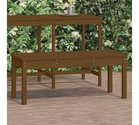 BOWEKAM Home & Garden-Garden - Banco de jardín marrón 109 x 44 x 45 cm, madera maciza de pino, elección de muebles