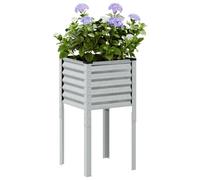 BOWEKAM Home & Garden-Garden - Maceta de 45 x 45 x 88 cm, acero galvanizado, elección de muebles