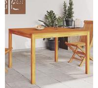 BOWEKAM Home & Garden-Garden - Mesa de comedor de madera maciza de acacia (110 x 110 x 75 cm)