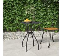 BOWEKAM Home & Garden-Garden - Mesa de jardín antracita 50 x 50 x 72 cm, malla de acero, elección de muebles
