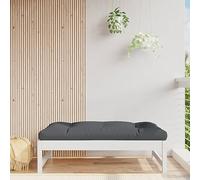 BOWEKAM Home & Garden-Garden - Reposapiés blanco de madera maciza de pino (120 x 80 cm)