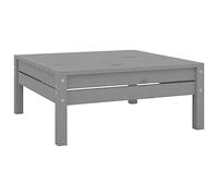 BOWEKAM Home & Garden-Garden - Reposapiés de madera de pino maciza, color gris