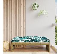 BOWEKAM Home & Garden-Garden - Reposapiés de madera impregnada de pino (120 x 80 cm)