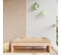 BOWEKAM Home & Garden-Garden - Reposapiés de madera maciza de pino (120 x 80 cm)