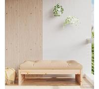 BOWEKAM Home & Garden-Garden - Reposapiés de madera maciza de pino (120 x 80 cm)