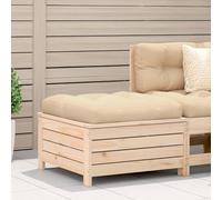 BOWEKAM Home & Garden-Garden - Reposapiés de madera maciza de pino (62 x 63,5 x 32 cm)