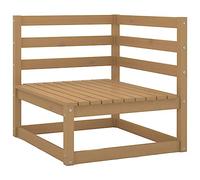 BOWEKAM Home & Garden-Garden - Sofá esquinero marrón de madera maciza de pino, elección de muebles