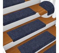 BOWEKAM Home & Garden - Juego de 5 alfombrillas para escalera, 65 x 21 x 4 cm, color antracita