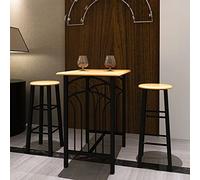 BOWEKAM Home & Garden-Juego de mesa de desayuno/comedor MDF con elección de muebles negros