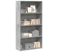 BOWEKAM Home & Garden-Librería de hormigón gris 80 x 30 x 152 cm, elección de muebles de madera