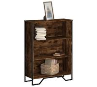 BOWEKAM Home & Garden-Librería de roble ahumado, 80 x 31 x 106 cm, elección de muebles de madera