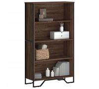 BOWEKAM Home & Garden-Librería de roble marrón, 80 x 31 x 137,5 cm, elección de muebles de madera