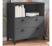 BOWEKAM Home & Garden-Librería VIKEN gris antracita 80 x 40 x 90 cm de madera diseñada para muebles