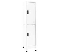 BOWEKAM Home & Garden-Locker - Armario blanco de 38 x 45 x 180 cm, de acero, elección de muebles