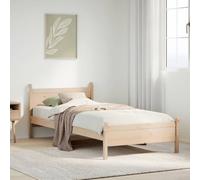BOWEKAM Home & Garden - Marco de cama sin colchón de 75 x 190 cm, tamaño individual, madera maciza de pino, elección de muebles