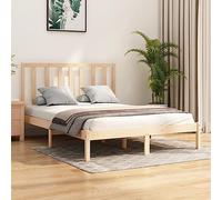 BOWEKAM Home & Garden - Marco de cama sin colchón, madera maciza de pino, 120 x 190 cm, tamaño pequeño