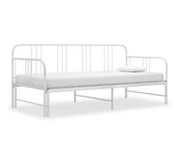 BOWEKAM Home & Garden - Marco de sofá cama extraíble sin colchón, metal blanco, 90 x 200 cm, elección de muebles