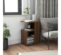 BOWEKAM Home & Garden - Mesa auxiliar de roble marrón, 36 x 30 x 56 cm, elección de muebles de madera