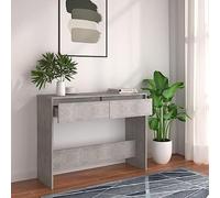 BOWEKAM Home & Garden - Mesa consola de hormigón gris 100 x 35 x 76,5 cm, elección de muebles de madera