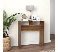 BOWEKAM Home & Garden - Mesa consola de roble marrón, 78 x 30 x 80 cm, elección de muebles de madera