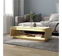 BOWEKAM Home & Garden - Mesa de centro (110 x 50 x 33,5 cm, madera de pino maciza)