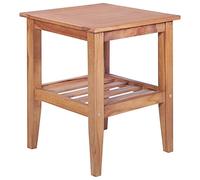 BOWEKAM Home & Garden - Mesa de centro cuadrada de teca maciza de 40 x 40 x 50 cm, elección de muebles