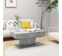 BOWEKAM Home & Garden - Mesa de centro de madera de hormigón, color gris, 96 x 50 x 45 cm