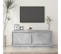 BOWEKAM Home & Garden - Mesa de centro de madera gris concreto, 102 x 50 x 44 cm, elección de muebles de madera