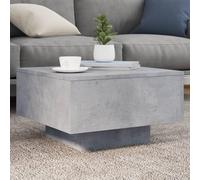 BOWEKAM Home & Garden - Mesa de centro de madera gris concreto 55 x 55 x 31 cm, elección de muebles de madera